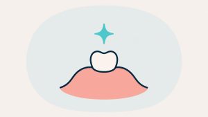 赤ちゃんの歯のイラスト