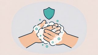 手洗いによる感染予防のイラスト
