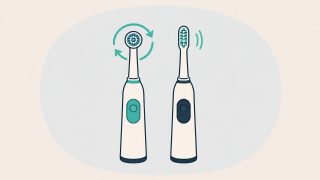 電動歯ブラシのイラスト