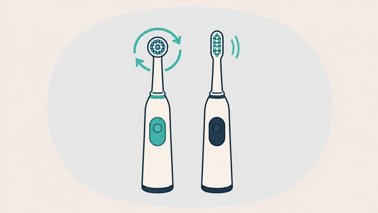 電動歯ブラシのイラスト