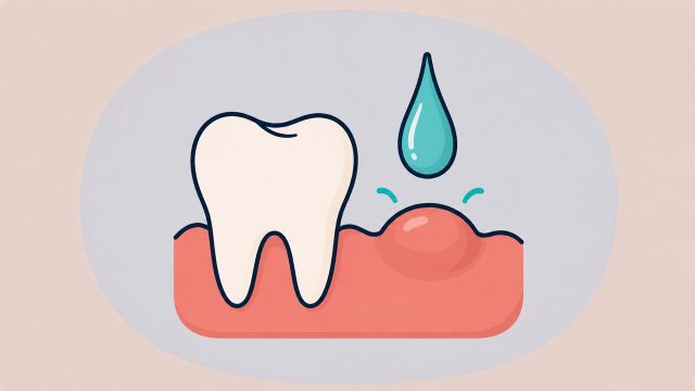 歯ぐきの腫れを抑える成分のイラスト