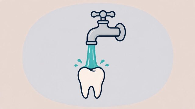 水道水フロリデーションのイラスト